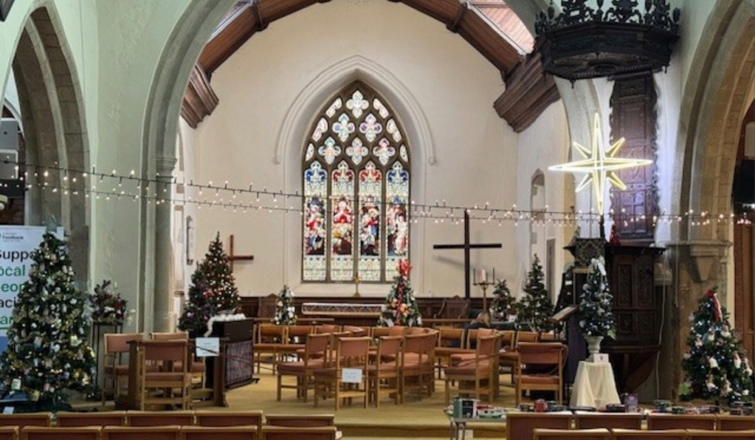 Christmas Tree Festival in Chancel